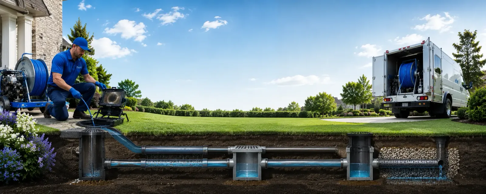 Outdoor drain cleaning information for Normantown, WV